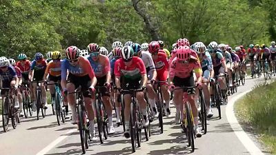 – Vuelta España Femenina, 8ª estapa: Distrito Telefónica. Madrid - Valdesquí. Comunidad de Madrid