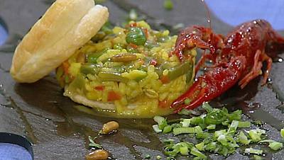 Arroz mediterráneo con frutos secos