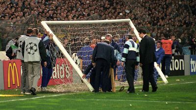 La portería caída del Bernabéu