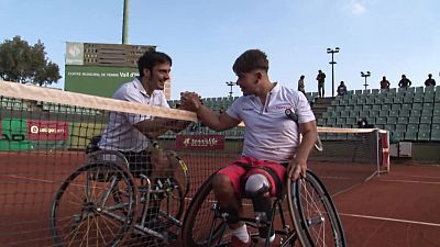Tenis en silla de ruedas - Campeonato España. 1ª semifinal