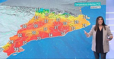 Calor intensa, tempestes i pendents d'una refrescada