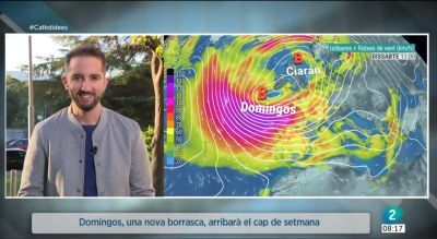 Domingos, la nova borrasca que ens afectarà el cap de setmana