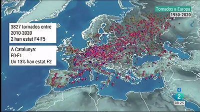 Europa, territori de tornados