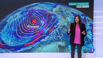 La borrasca Armand: pluja, ventades i menys caloreta