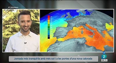 Més sol, vent i alguns núvols i més calor a la vista