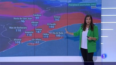 Molta aigua a l'Ebre, pluja, neu, vent i mala mar