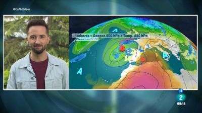 Pont de maig de ressol, pols sahariana, núvols, ruixats de fang i tempestes