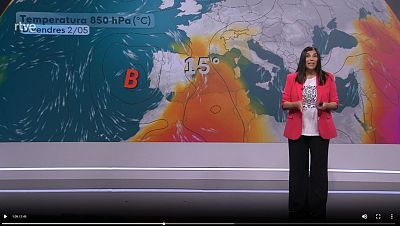 Pont de Maig: sol, ruixats i tempestes, pols africana i calor