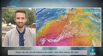 Reculada del termòmetre abans d'un pic de calor excepcional