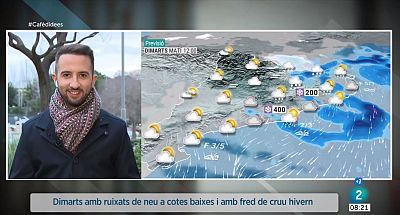 Ruixats de neu a cotes baixes i fred hivernal per dies