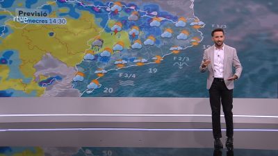 Ruixats i tempestes abans d'un final de setmana de caloreta