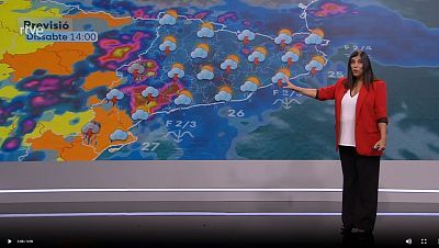 Treva de calor i tempestes fortes