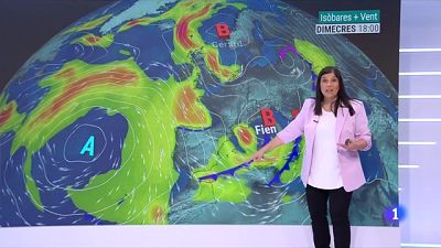 Ventades, mala mar, neu, ruixats i breu pujada temperatures