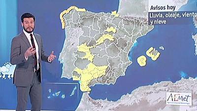 Alerta amarilla por oleaje en Galicia y Baleares, y por lluvia en Andalucía