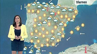 Altas temperaturas en el interior y nubes y lluvias en el Cantábrico