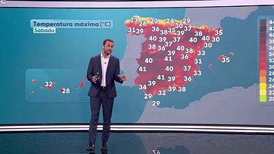 Ascensos notables de las máximas en las islas más orientales de Canarias