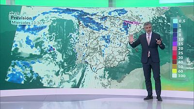 Aumento notable de las máximas en interiores del Cantábrico oriental, descenso en zonas del este de Cataluña