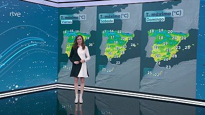 Aumento notable de las máximas en zonas de montaña de la mitad norte peninsular