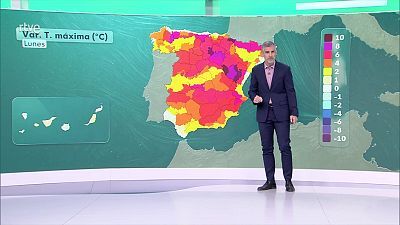 Aumento notable de las máximas y mínimas en la mitad norte peninsular y en puntos de la mitad sur