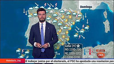 Bajada de temperaturas en la Península y en Baleares y lluvias en el norte