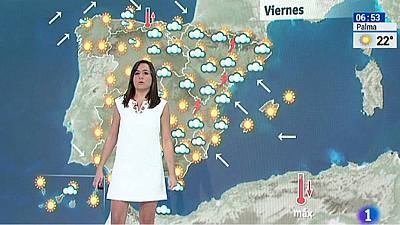 Chubascos en Cataluña y Aragón y bajada de temperaturas