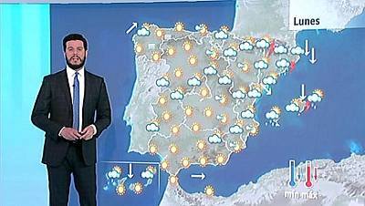 Chubascos en Cataluña y temperaturas altas en el sur