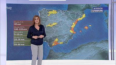 Chubascos fuertes con tormenta en Baleares y litoral de Cataluña, norte de Castellón y cabo de la Nao