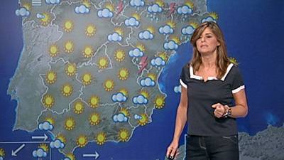 Chubascos fuertes en Cataluña, Pirineos y Baleares y nuboso en Galicia mañana