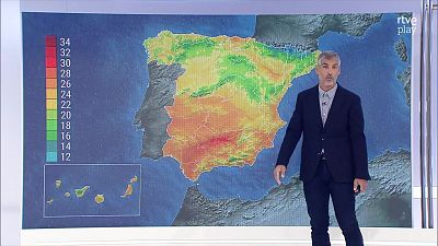 Chubascos fuertes y ocasionalmente acompañados de tormenta en distintas zonas peninsulares