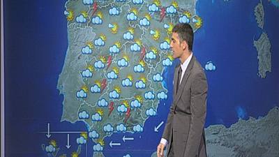 Chubascos o tormentas en Extremadura y oeste de Castilla-La Mancha