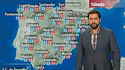 Chubascos o tormentas localmente fuertes en el nordeste peninsular y Baleares