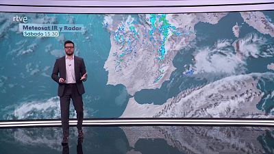 Chubascos y tormentas con probabilidad de ser fuertes e ir con granizo en amplias zonas de la mitad norte y del tercio este peninsular