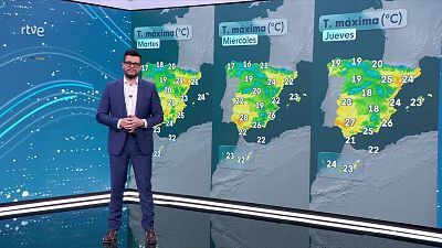 Chubascos y tormentas con probabilidad de ser fuertes, por la tarde en el norte de Baleares, sin descartarse en puntos de Galicia