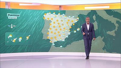 Chubascos y tormentas en las islas Baleares, cuadrante suroriental y Pirineo oriental