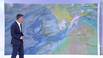 Chubascos y tormentas fuertes en zonas de Cataluña, Comunidad Valenciana, este de Castilla La Mancha, sur de Aragón y Baleares