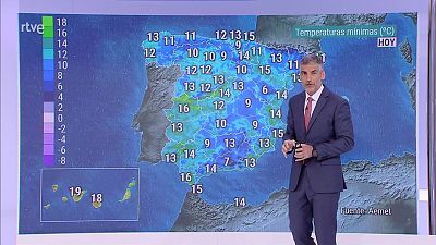 Chubascos y tormentas localmente fuertes en el interior del cuadrante sureste peninsular