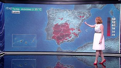 Chubascos y tormentas localmente fuertes en el sistema Central, la Ibérica oriental y el interior del este peninsular