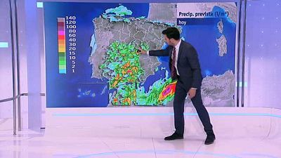Chubascos y tormentas localmente fuertes en el tercio sur peninsular y Melilla
