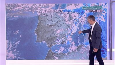 Chubascos y tormentas localmente fuertes en la zona de Levante, Andalucía oriental y norte de Mallorca