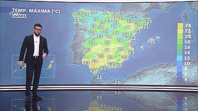 Chubascos y tormentas localmente fuertes en litorales de Levante