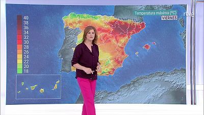 Chubascos y tormentas localmente fuertes en zonas del sur, centro, interior noroeste, meseta Norte, norte del sistema Ibérico y alto Ebro y, a últimas horas, interior este y sudeste