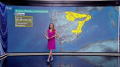 Cielos nubosos y precipitaciones acompañadas de tormenta en gran parte del tercio norte peninsular