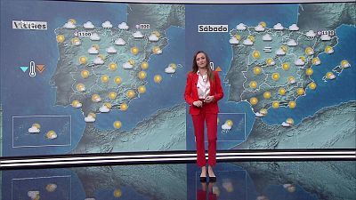 Concentraciones significativas de calima en Canarias. Precipitaciones localmente fuertes en Galicia