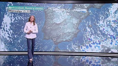 Cota de nieve: unos 1500 m en el norte peninsular. Intervalos de viento fuerte en el tercio nordeste peninsular y en las islas occidentales de Canarias