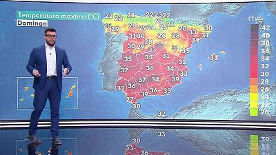 Descenso casi generalizado de las temperaturas, notable en el tercio nordeste y Mallorca, aunque mantendrán valores altos en Albacete y Málaga.