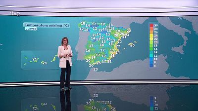 Descenso de las máximas en el nordeste y Baleares, ascenso en el sudoeste