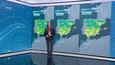 Descenso notable de las máximas en áreas del litoral este y sudeste peninsular