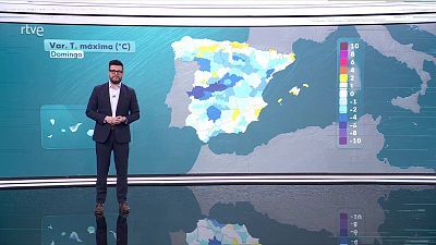 Descenso notable de las máximas en la meseta norte y este de la meseta sur