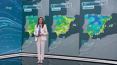 Descenso notable de las temperaturas máximas en amplias zonas del interior peninsular