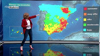 Descenso notable de las temperaturas máximas en gran parte de la vertiente atlántica, alto Ebro y Pirineos